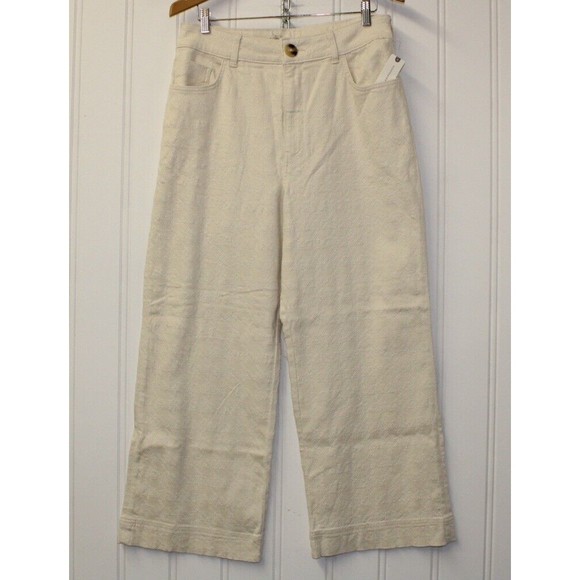 Anthropologie The Skipper High-Rise Crop Wide-Leg Jeans by‎ Pilcro Size 32 $168 - Picture 5 of 16